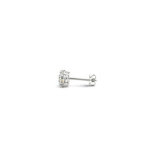 Load image into Gallery viewer, 1/2 cttw Lab Grown Round Diamond Stud Earrings 14k White Gold (G/VS2)