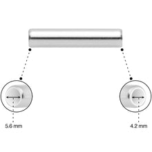 Load image into Gallery viewer, 5mm to 6mm Silver Tone Aluminum Body Piercing Ball Removal Tool
