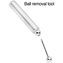 Load image into Gallery viewer, 5mm to 6mm Silver Tone Aluminum Body Piercing Ball Removal Tool