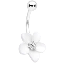 将图片加载到图库查看器,Spring Blossom Pretty White Flower Belly Ring