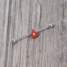 Load image into Gallery viewer, 14G Pumpkin Pie Thanksgiving Industrial Barbell 38mm