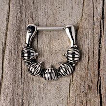 Load image into Gallery viewer, 16G 5/16 Pumpkin Patch Halloween Septum Clicker