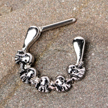 Load image into Gallery viewer, 16G 5/16 Gathering of Ghosts Halloween Septum Clicker