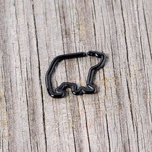将图片加载到图库查看器,16G 5/16 Black Polar Bear Closure Ring