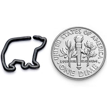 将图片加载到图库查看器,16G 5/16 Black Polar Bear Closure Ring