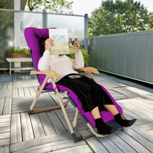Load image into Gallery viewer, 67x22in Chaise Lounger Cushion Recliner Rocking Chair Sofa
