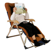 Load image into Gallery viewer, 67x22in Chaise Lounger Cushion Recliner Rocking Chair Sofa