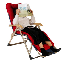 Load image into Gallery viewer, 67x22in Chaise Lounger Cushion Recliner Rocking Chair Sofa