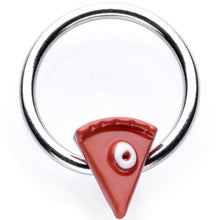 Load image into Gallery viewer, 16G 3/8 Brown Pumpkin Pie Thanksgiving Holiday BCR Captive Ring