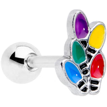 Load image into Gallery viewer, 16G 1/4 Christmas Lights Holiday Cartilage Tragus