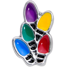 Load image into Gallery viewer, 16G 1/4 Christmas Lights Holiday Cartilage Tragus