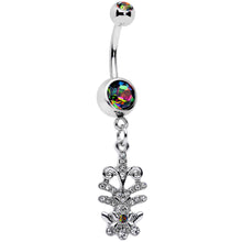 将图片加载到图库查看器,Vitrail Clear Gem Abstract Charm Dangle Belly Ring