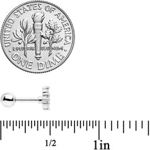 Load image into Gallery viewer, 16G 1/4 Clear CZ Gem Curve Cat Cartilage Tragus Earring