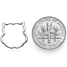 Load image into Gallery viewer, 16G 3/8 Steel Barn Owl Halloween Cartilage Closure Ring