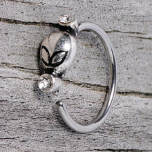 将图片加载到图库查看器,20G 5/16 Clear Gem Outer Space Alien Nose Hoop