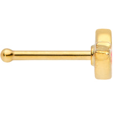 Load image into Gallery viewer, 20G 1/4 Gold Tone Pink Wing Pretty Bird Nose Bone