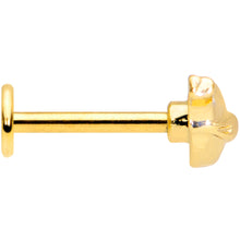 Load image into Gallery viewer, 16G 5/16 Clear CZ Gem Gold Tone Little Bird Labret Monroe Tragus