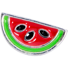Load image into Gallery viewer, 16G 5/16 Green Red Juicy Watermelon Labret Monroe Tragus