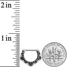 Load image into Gallery viewer, 16G 5/16 Textured Arc Septum Clicker