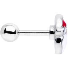 将图片加载到图库查看器,16G 1/4 Red White Santa Claus Christmas Cartilage Tragus Earring