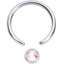 将图片加载到图库查看器,16G 3/8 Aurora Gem 4mm Disc BCR Ball Closure Ring