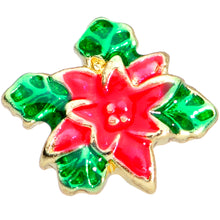 Load image into Gallery viewer, 20G 1/4 Holiday Poinsettia Christmas Nose Bone
