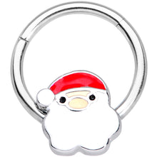 将图片加载到图库查看器,16G 3/8 Santa Claus Christmas Hinged Segment Ring