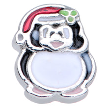Load image into Gallery viewer, 20G 1/4 Black White Red Santa Penguin Christmas Nose Bone
