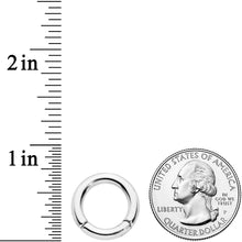 将图片加载到图库查看器,8G 1/2 Stainless Steel Hinged Segment Ring