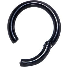 将图片加载到图库查看器,8G 5/8 Black PVD Steel Hinged Segment Ring