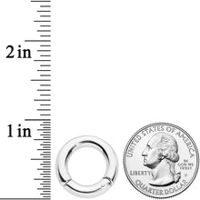 将图片加载到图库查看器,6G 1/2 Stainless Steel Hinged Segment Ring