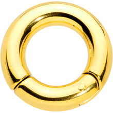 Load image into Gallery viewer, 4G 1/2 Gold Tone PVD Steel Hinged Segment Ring