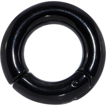 Load image into Gallery viewer, 4G 1/2 Black PVD Steel Hinged Segment Ring