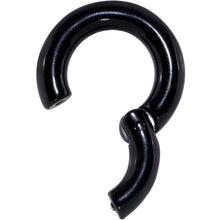 将图片加载到图库查看器,4G 9/16 Black PVD Steel Hinged Segment Ring