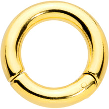 Load image into Gallery viewer, 4G 5/8 Gold Tone PVD Steel Hinged Segment Ring