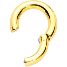 Load image into Gallery viewer, 4G 5/8 Gold Tone PVD Steel Hinged Segment Ring