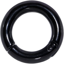 将图片加载到图库查看器,4G 5/8 Black PVD Steel Hinged Segment Ring