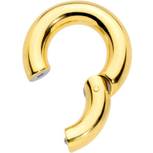 Load image into Gallery viewer, 2G 9/16 Gold Tone PVD Steel Hinged Segment Ring