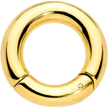 Load image into Gallery viewer, 2G 5/8 Gold Tone PVD Steel Hinged Segment Ring