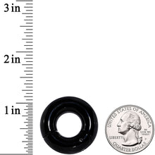 Load image into Gallery viewer, 0G 1/2 Black PVD Steel Hinged Segment Ring