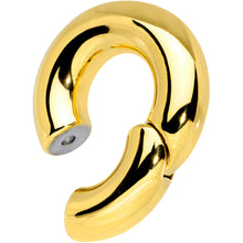 Load image into Gallery viewer, 00G 5/8 Gold Tone PVD Steel Hinged Segment Ring