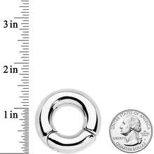 将图片加载到图库查看器,00G 5/8 Stainless Steel Hinged Segment Ring