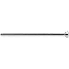 Load image into Gallery viewer, 18G 3/4 Clear CZ Gem Grade 23 Titanium Fishtail Nose Ring 2mm