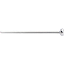 Load image into Gallery viewer, 20G 3/4 Clear CZ Gem Grade 23 Titanium Fishtail Nose Ring 2.5mm
