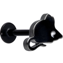 Load image into Gallery viewer, 16G 5/16 Black Mouse Labret Monroe Tragus