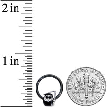 将图片加载到图库查看器,16G 3/8 Black Gem Grim Reaper Halloween Hinged Segment Ring