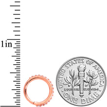 将图片加载到图库查看器,16G 5/16 Clear CZ Gem Rose Gold Tone Hinged Segment Ring