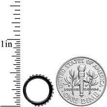 将图片加载到图库查看器,16G 5/16 Clear CZ Gem Black Plated Hinged Segment Ring