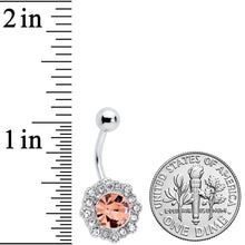 Load image into Gallery viewer, Clear Pink Gem Rococo Reverie Belly Ring