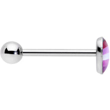 Load image into Gallery viewer, Lesbian Pride Heart Barbell Tongue Ring
